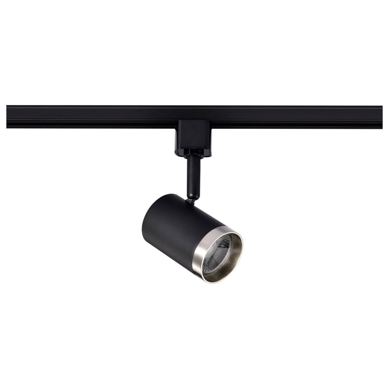 Nuvo Lighting TH648 LED Track Head, Matte Black / Brushed Nickel