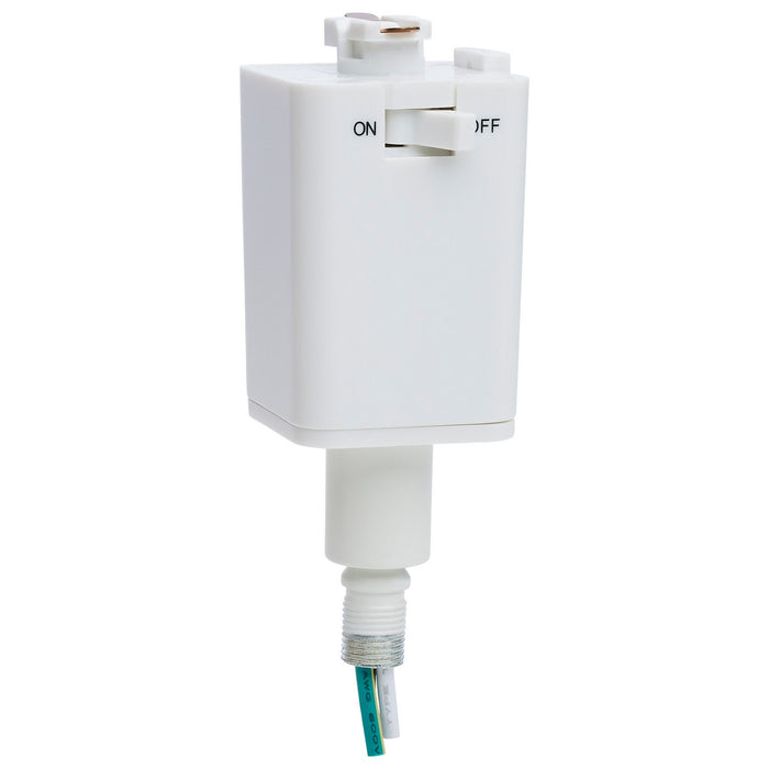Nuvo Lighting TP244 Pendant Track Adaptor- Stem Hung, White