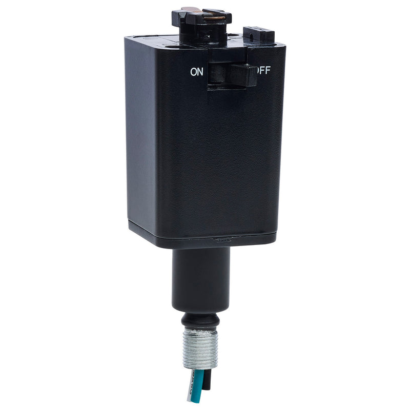 Nuvo Lighting TP245 Pendant Track Adaptor- Stem Hung, Black