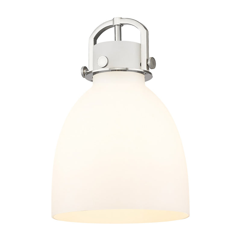 Innovations G412-10WH Shade, Cased Matte White Newton Bell