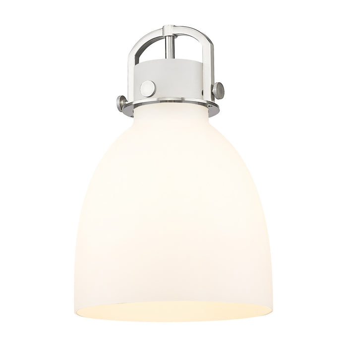 Innovations G412-10WH Shade, Cased Matte White Newton Bell