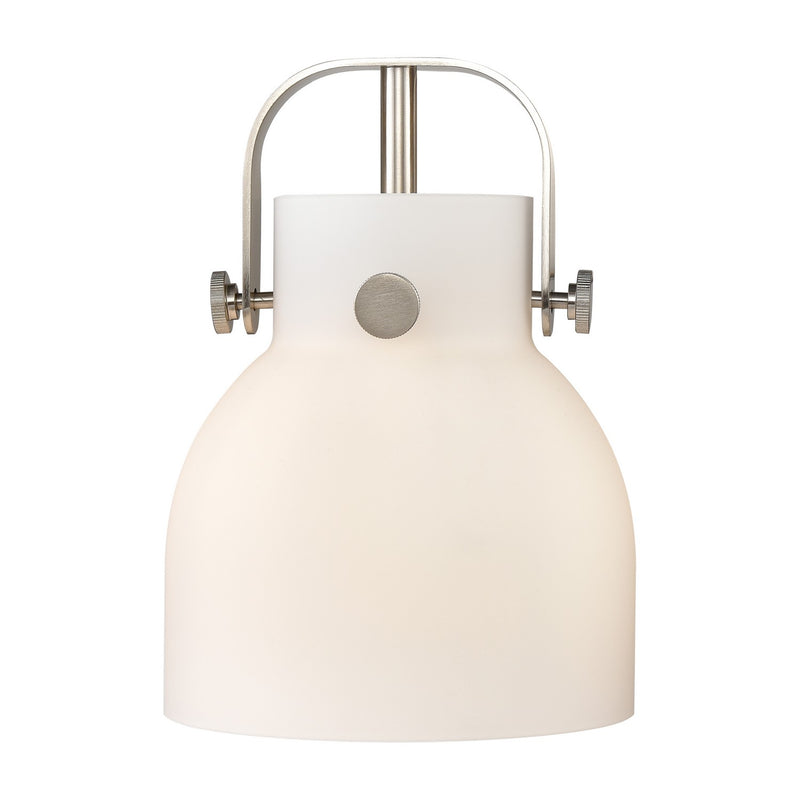 Innovations G412-6WH Shade, Cased Matte White Pilaster II