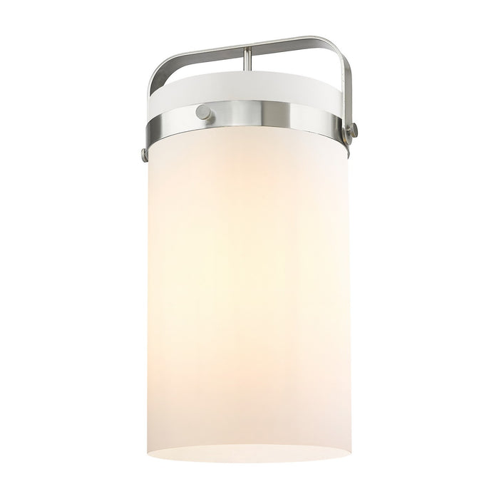 Innovations G413-4S-12WH Shade, Cased Matte White Pilaster
