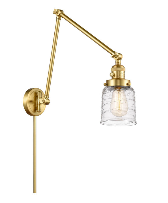 Innovations 238-SG-G513 One Light Swing Arm Lamp, Satin Gold