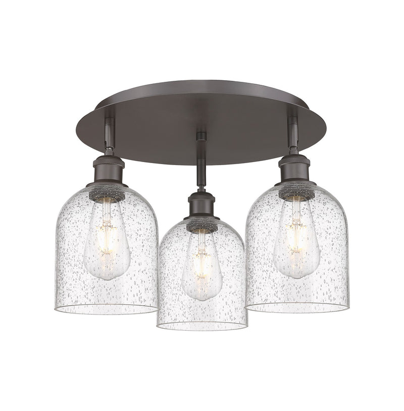 Innovations 516-3C-OB-G558-6SDY Three Light Flush Mount, Oil Rubbed Bronze