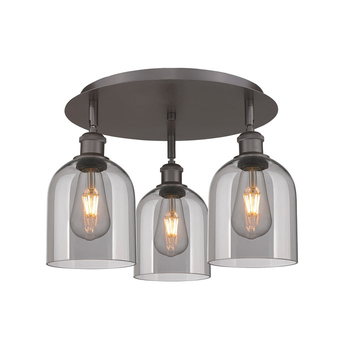 Innovations 516-3C-OB-G558-6SM Three Light Flush Mount, Oil Rubbed Bronze