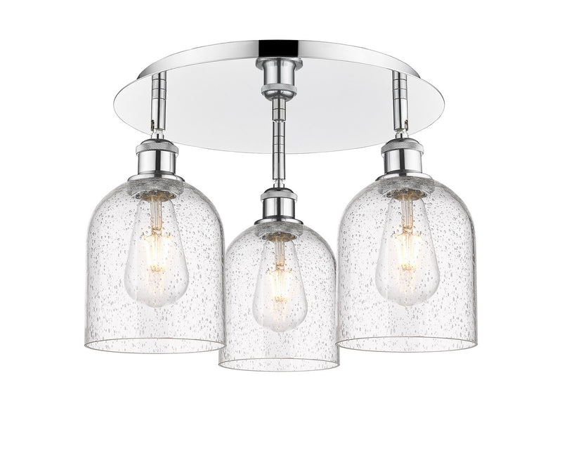 Innovations 516-3C-PC-G558-6SDY Three Light Flush Mount, Polished Chrome
