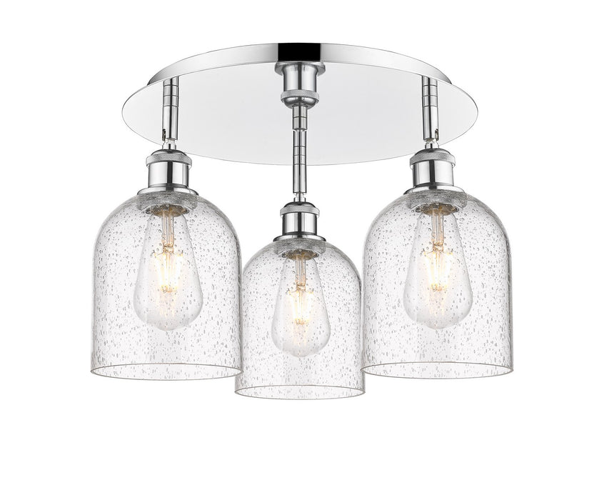 Innovations 516-3C-PC-G558-6SDY Three Light Flush Mount, Polished Chrome