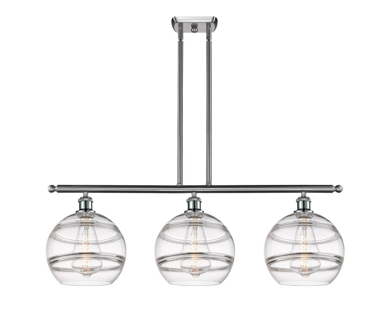 Innovations 516-3I-SN-G556-10CL Three Light Island Pendant, Brushed Satin Nickel