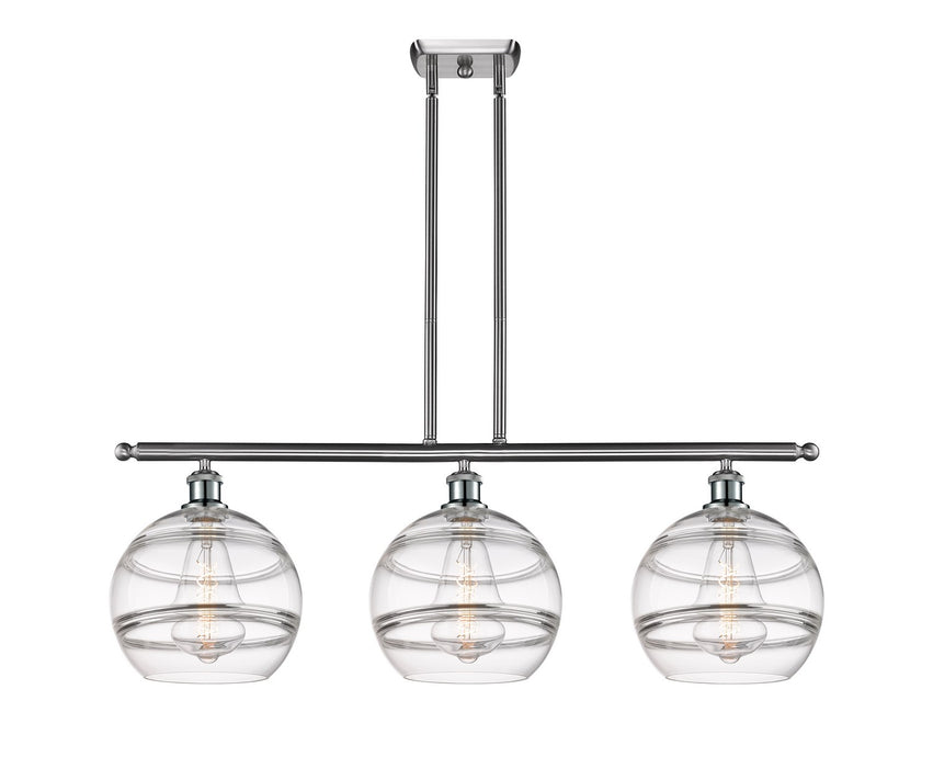 Innovations 516-3I-SN-G556-10CL Three Light Island Pendant, Brushed Satin Nickel