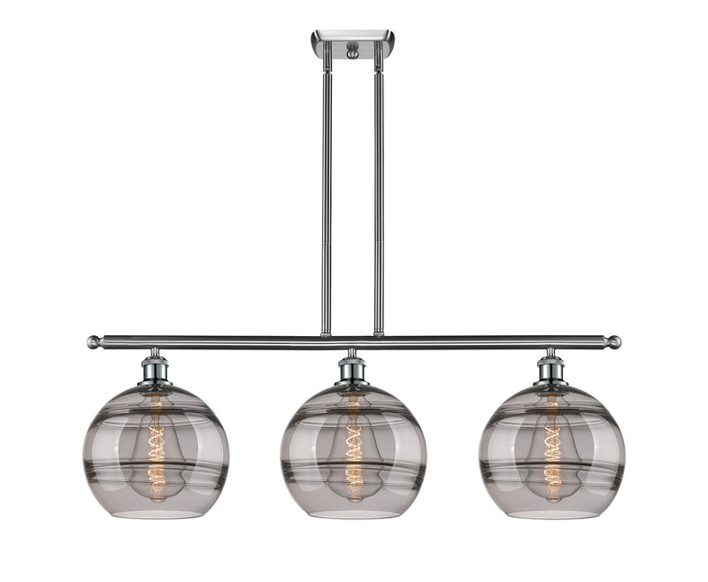 Innovations 516-3I-SN-G556-10SM Three Light Island Pendant, Brushed Satin Nickel