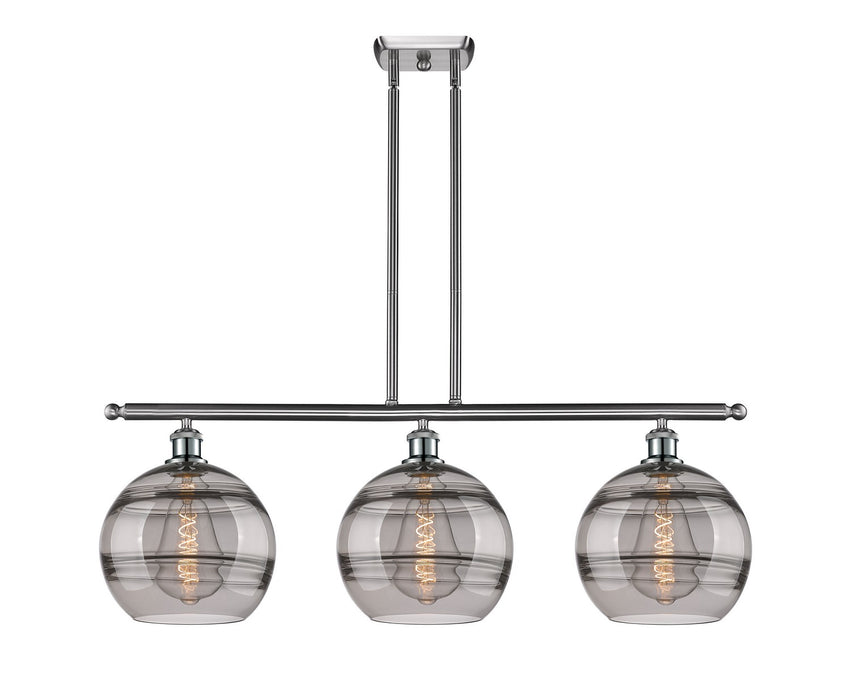 Innovations 516-3I-SN-G556-10SM Three Light Island Pendant, Brushed Satin Nickel