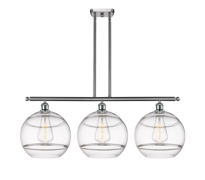 Innovations 516-3I-SN-G556-12CL Three Light Island Pendant, Brushed Satin Nickel