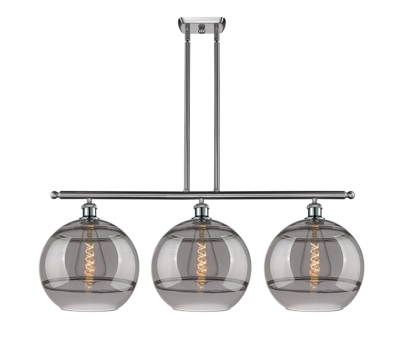 Innovations 516-3I-SN-G556-12SM Three Light Island Pendant, Brushed Satin Nickel