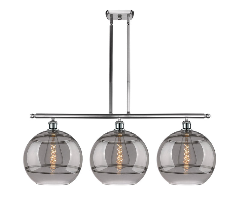 Innovations 516-3I-SN-G556-12SM Three Light Island Pendant, Brushed Satin Nickel