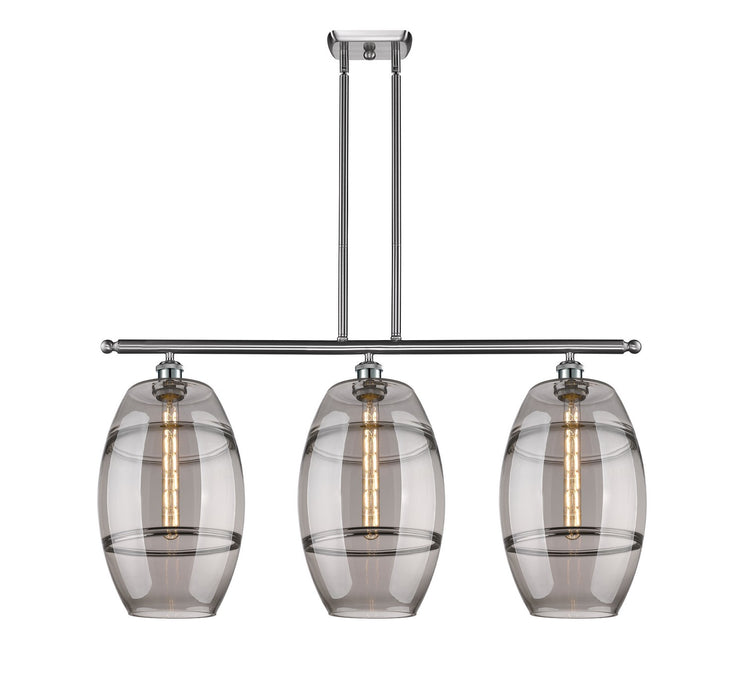 Innovations 516-3I-SN-G557-10SM Three Light Island Pendant, Brushed Satin Nickel
