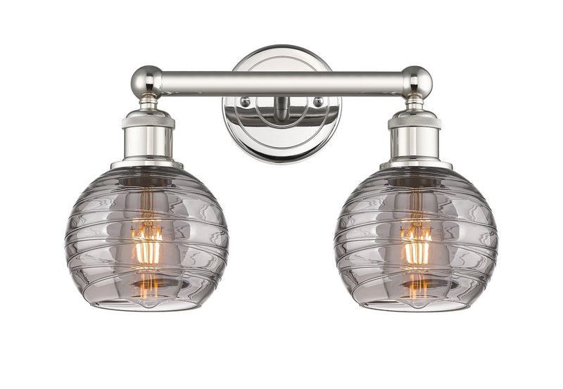 Innovations 616-2W-PN-G1213-6SM Two Light Bath Vanity, Polished Nickel