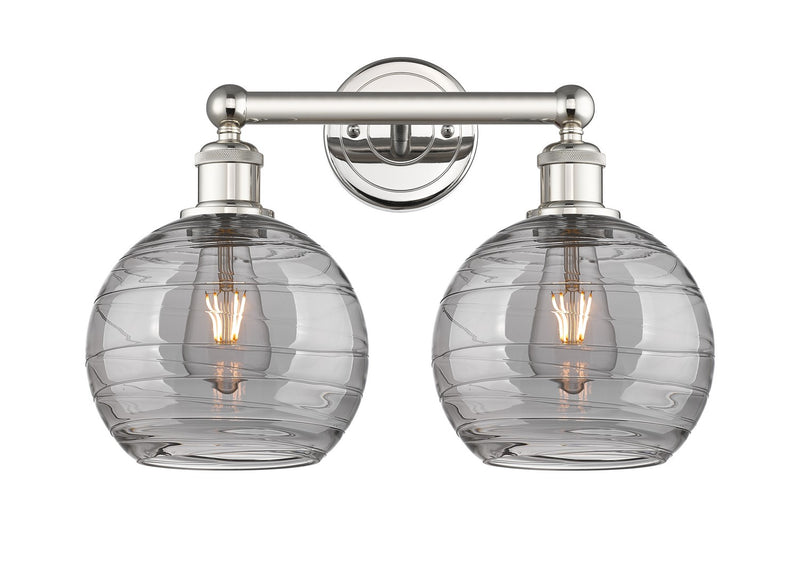 Innovations 616-2W-PN-G1213-8SM Two Light Bath Vanity, Polished Nickel