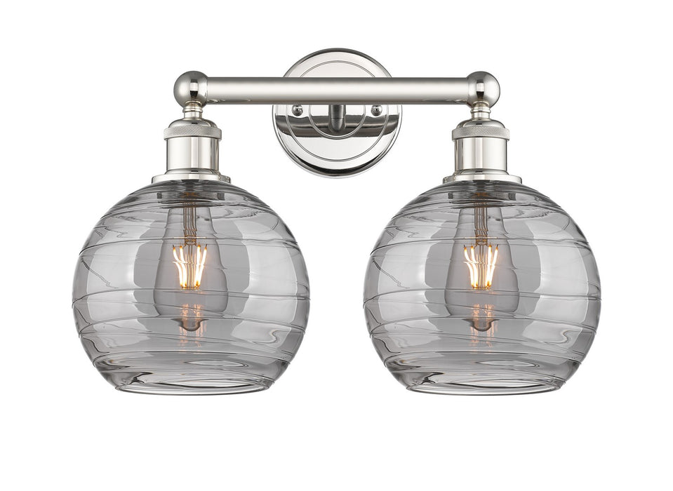 Innovations 616-2W-PN-G1213-8SM Two Light Bath Vanity, Polished Nickel