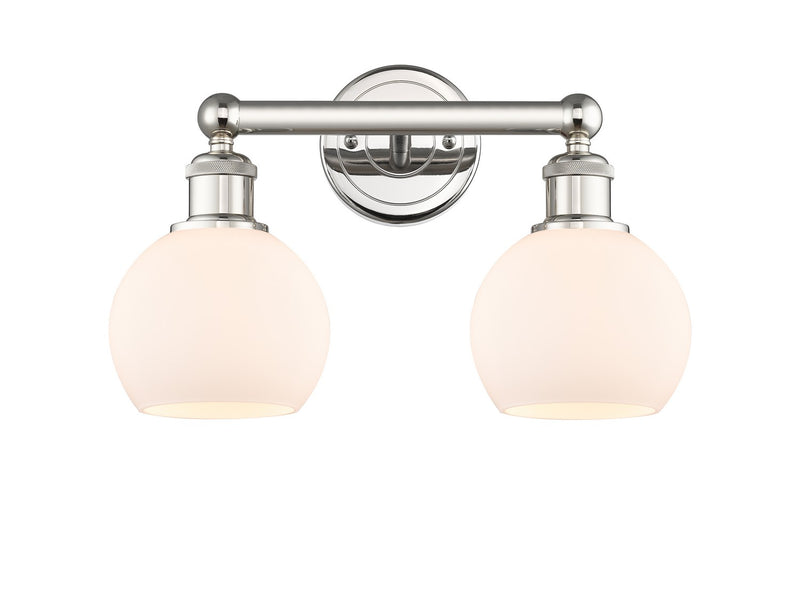 Innovations 616-2W-PN-G121-6 Two Light Bath Vanity, Polished Nickel