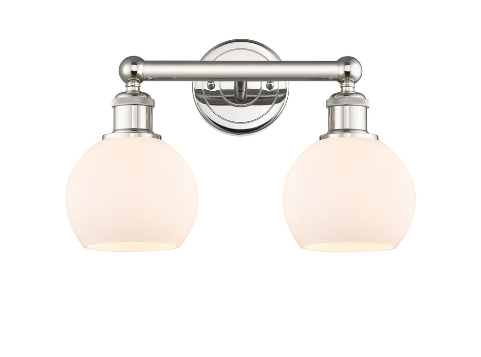 Innovations 616-2W-PN-G121-6 Two Light Bath Vanity, Polished Nickel