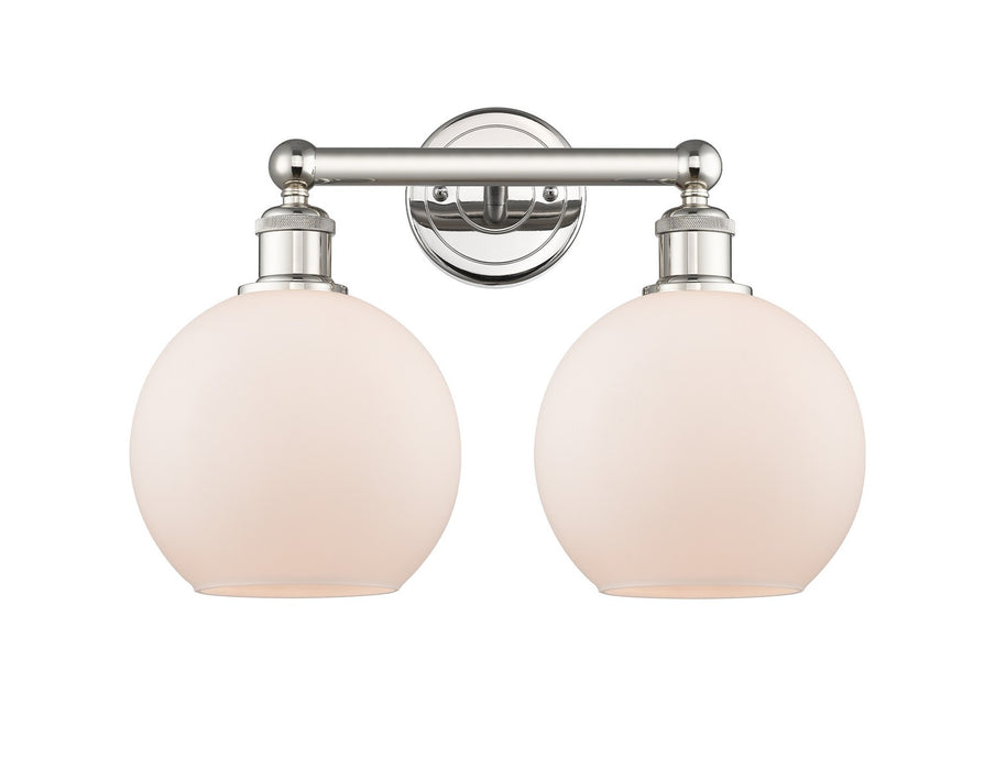 Innovations 616-2W-PN-G121-8 Two Light Bath Vanity, Polished Nickel