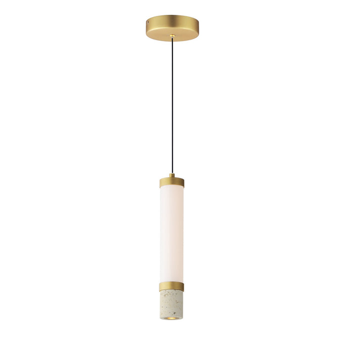 ET2 E11051-01TVGLD LED Pendant, Travertine / Gold