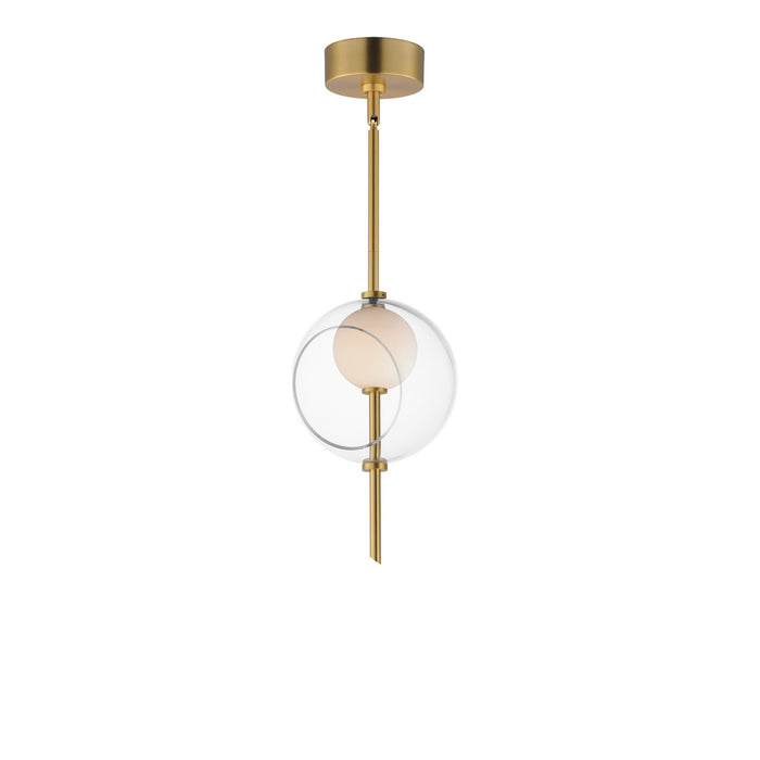 ET2 E11091-10NAB LED Pendant, Natural Aged Brass