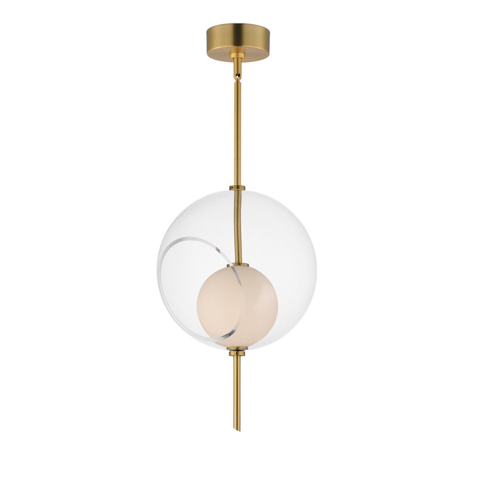 ET2 E11092-10NAB LED Pendant, Natural Aged Brass