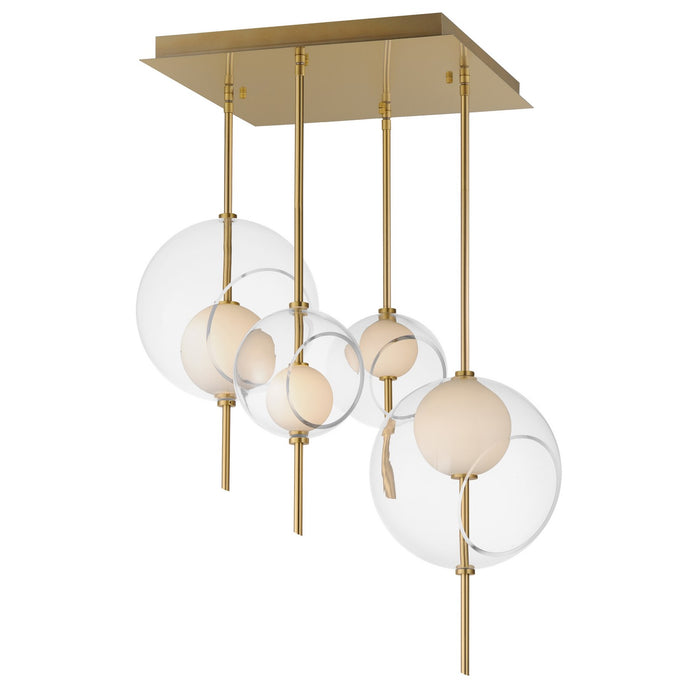 ET2 E11096-10NAB LED Pendant, Natural Aged Brass
