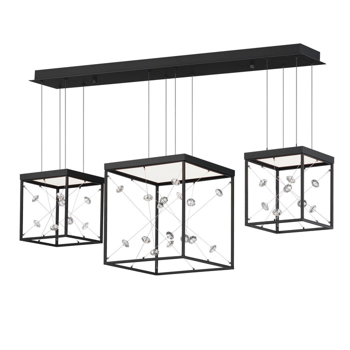 ET2 E21253-20BK LED Linear Pendant, Black