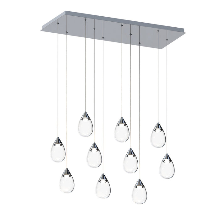 ET2 E21566-18PC LED Linear Pendant, Polished Chrome