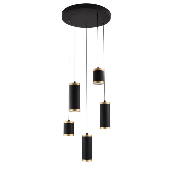 ET2 E22945-BKGLD LED Pendant, Black / Gold