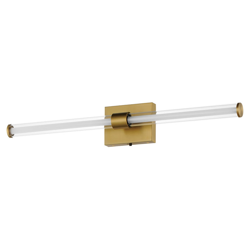 ET2 E23443-10NAB LED Bath Vanity, Natural Aged Brass
