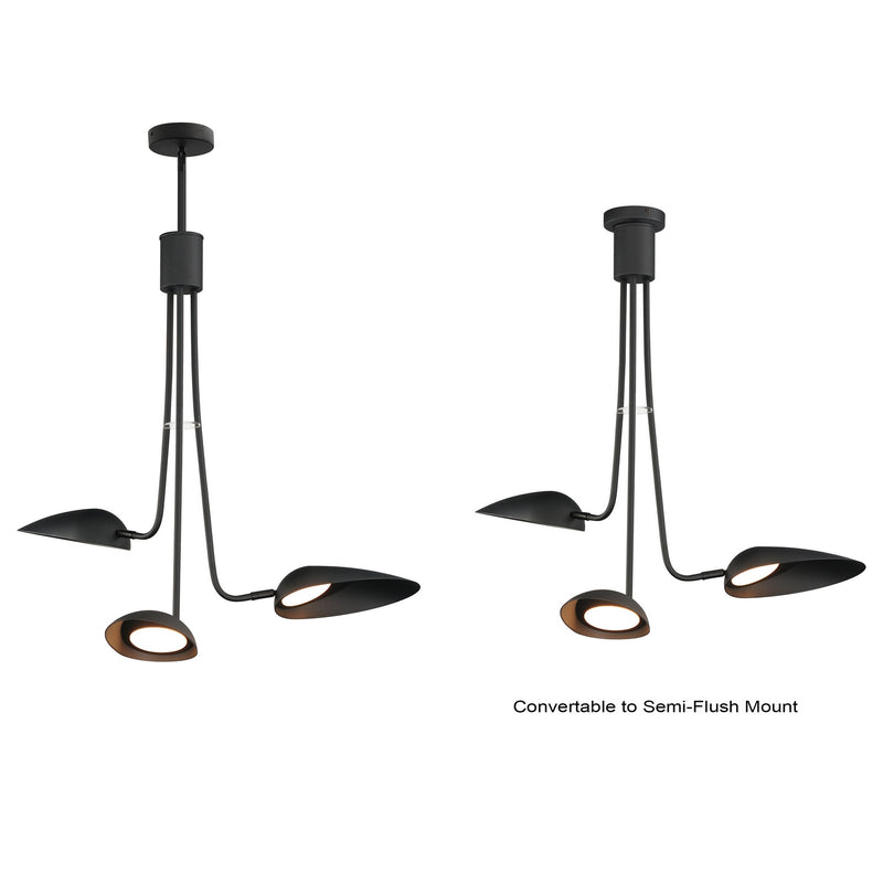 ET2 E24093-BK LED Pendant, Black