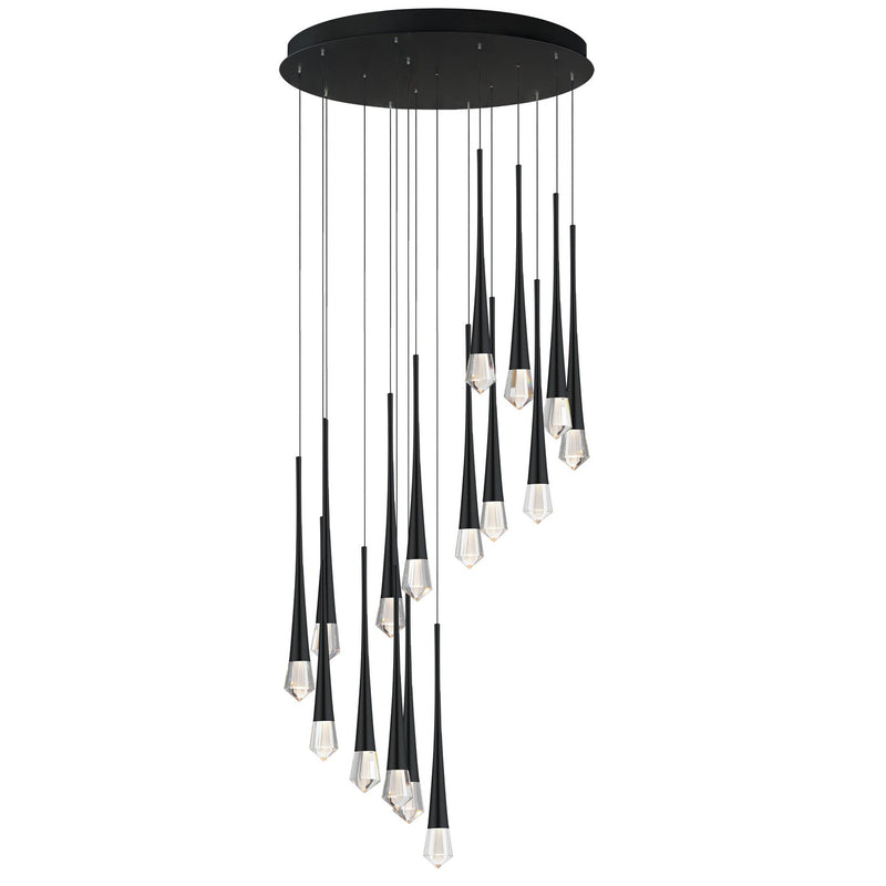 ET2 E24230-122BK LED Pendant, Black