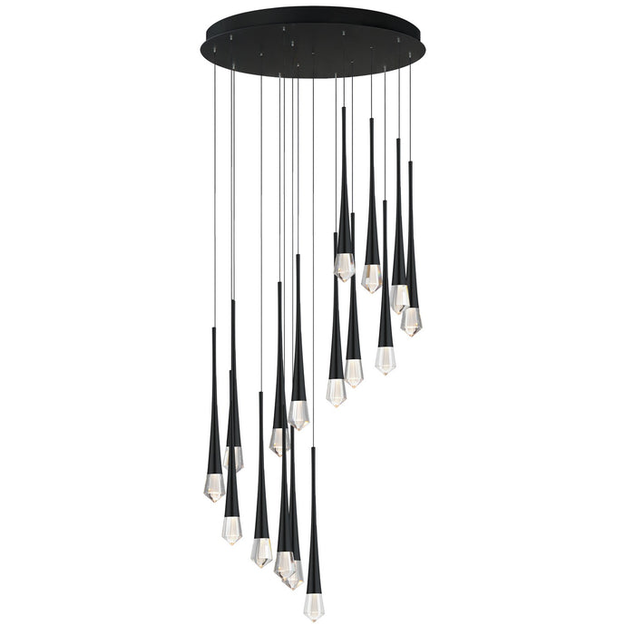 ET2 E24230-122BK LED Pendant, Black