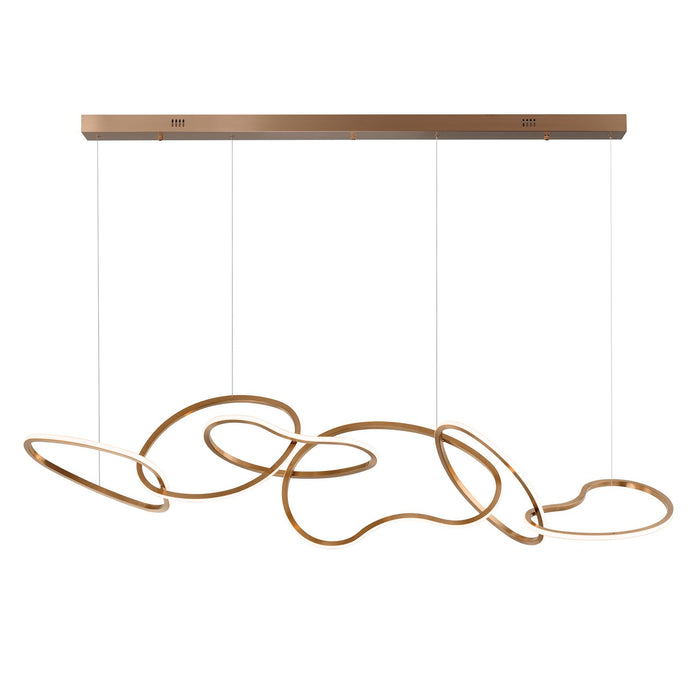 ET2 E24618-BCN LED Linear Pendant, Brushed Champagne