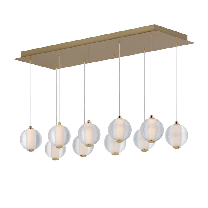 ET2 E24648-144GLD LED Linear Pendant, Gold