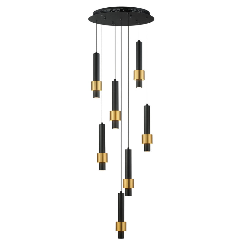 ET2 E24757-BKGLD LED Pendant, Black / Gold