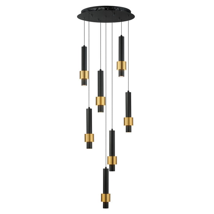 ET2 E24757-BKGLD LED Pendant, Black / Gold