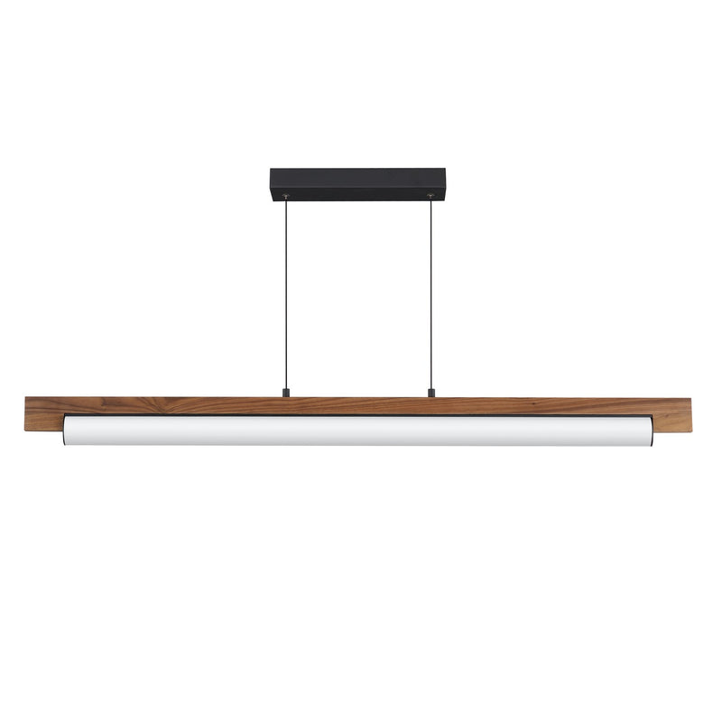 ET2 E24932-WNBK LED Linear Pendant, Walnut / Black