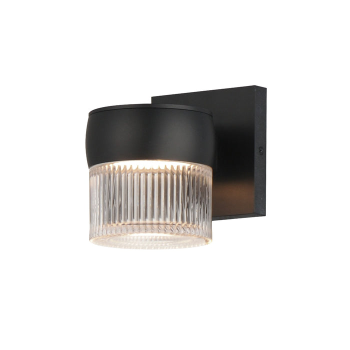ET2 E30162-144BK LED Outdoor Wall Sconce, Black