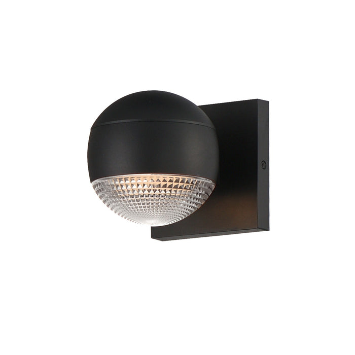 ET2 E30163-126BK LED Outdoor Wall Sconce, Black