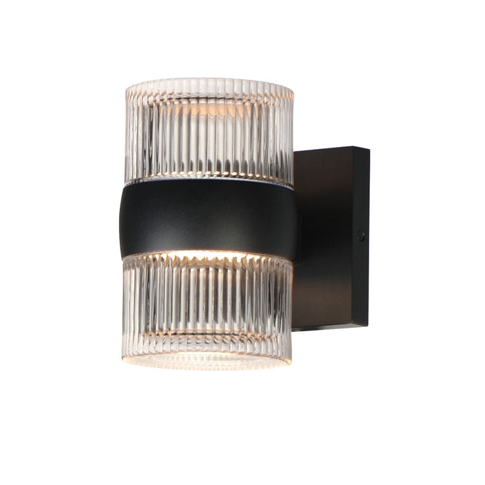 ET2 E30166-144BK LED Outdoor Wall Sconce, Black