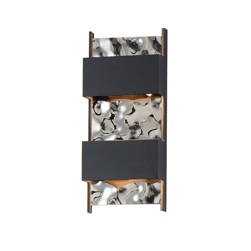 ET2 E30262-125BK LED Outdoor Wall Sconce, Black