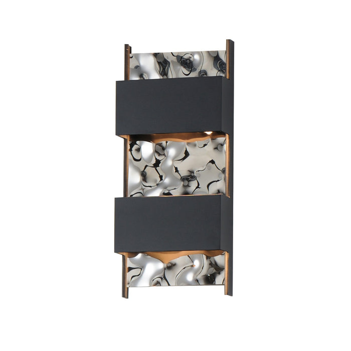 ET2 E30262-125BK LED Outdoor Wall Sconce, Black