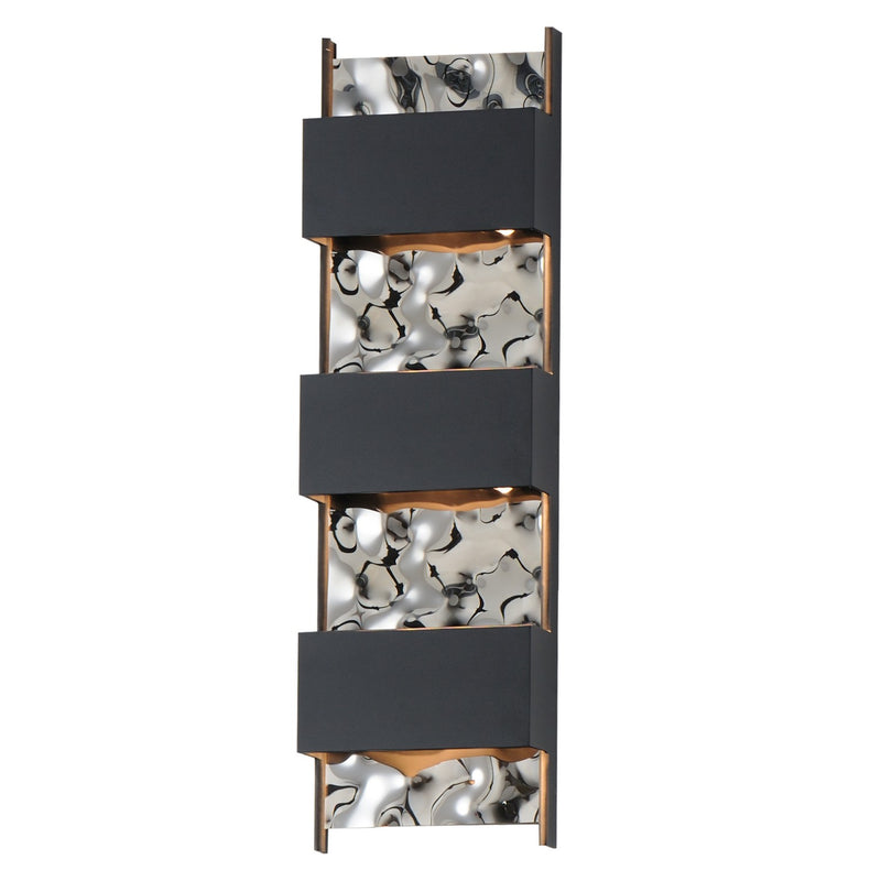 ET2 E30264-125BK LED Outdoor Wall Sconce, Black