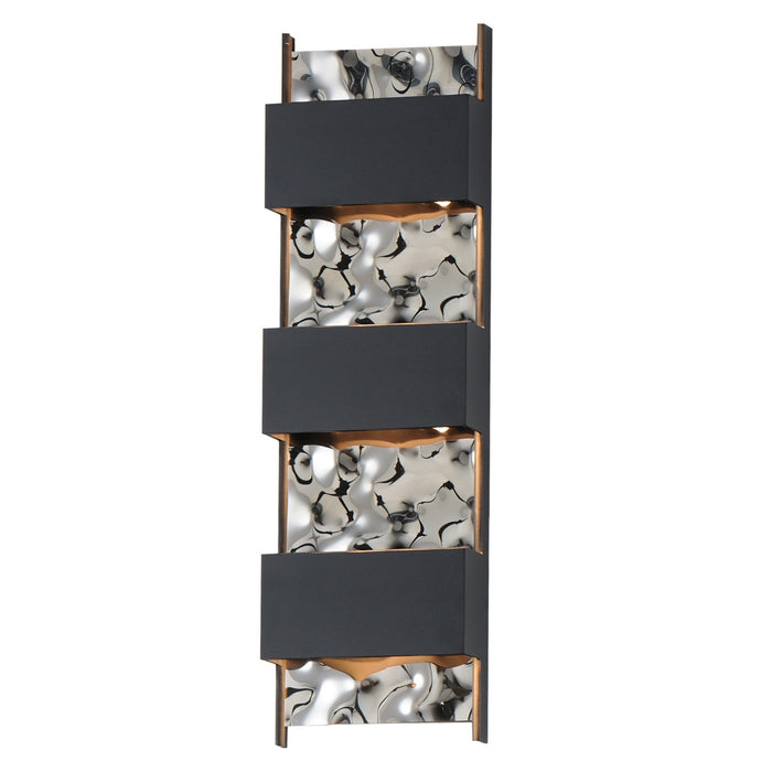 ET2 E30264-125BK LED Outdoor Wall Sconce, Black