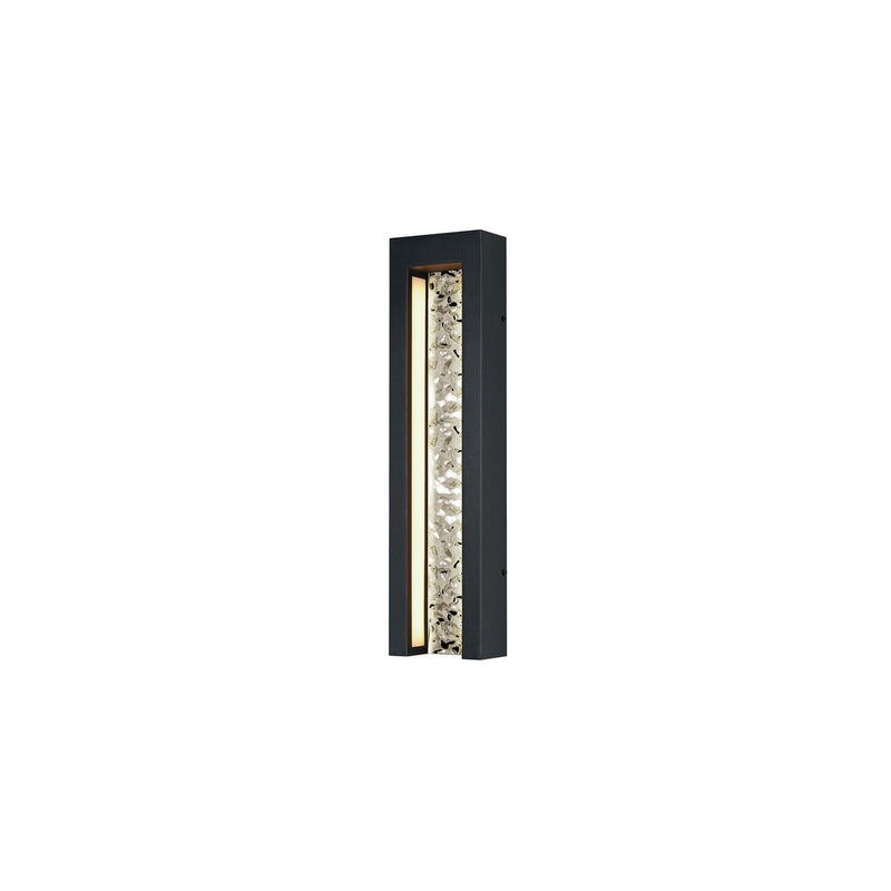 ET2 E30282-125BK LED Outdoor Wall Sconce, Black